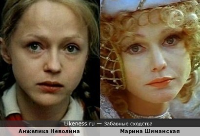 Марина Шиманская похожа на Анжелику Неволину
