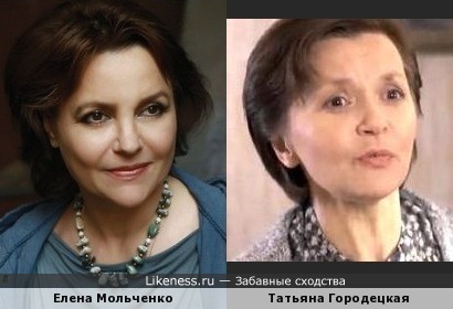 Татьяна Городецкая похожа на Елену Мольченко