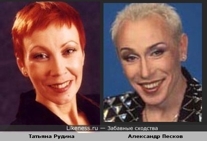Пародист Александр Песков и актриса Татьяна Рудина