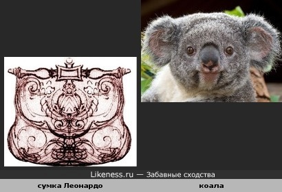 Сумчатый лайк (эскиз сумки Леонардо да Винчи и коала)