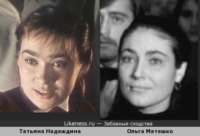 Татьяна Надеждина и Ольга Матешко