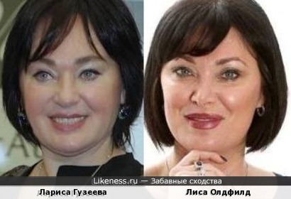 Лариса Гузеева и Лиса Олдфилд