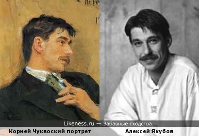 Корней Чуковский на портрете И.Репина напомнил актера Алексея Якубова