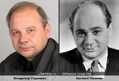 Владимир Горюшин чем то похож на Евгения Леонова.