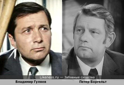 Владимир Гуляев похож на Петера Боргельта