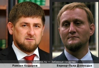 Рамзан Кадыров и Бернар-Пьер Доннадье