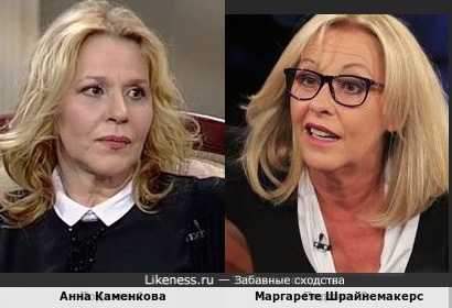 Анна Каменкова и Маргарете Шрайнемакерс