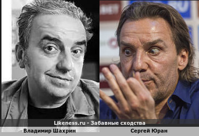 Владимир Шахрин похож на Сергея Юрана