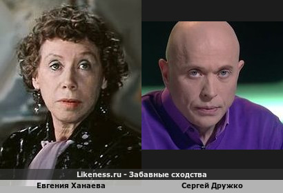 Евгения Ханаева похожа на Сергея Дружко