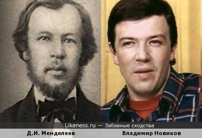 Дмитрий Иванович Менделеев и Владимир Новиков