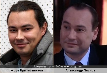 Жора Крыжовников и Александр Песков