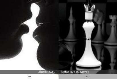 Силуэт на фотографии напомнил шахматную фигуру