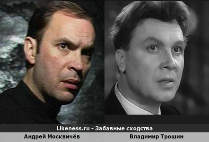 Андрей Москвичёв похож на Владимира Трошина