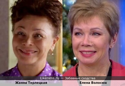 Жанна Терлецкая похожа на Елену Волосюк
