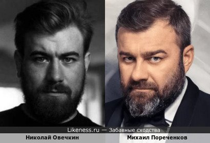 Николай Овечкин похож на Михаила Пореченкова