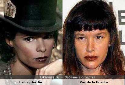 Helicopter Girl vs Paz de la Huerta