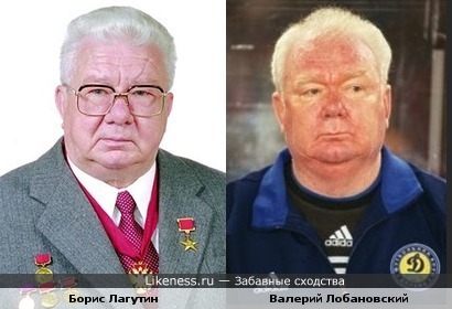 Великий тренер Валерий Лобановский и конструктор Борис Лагутин