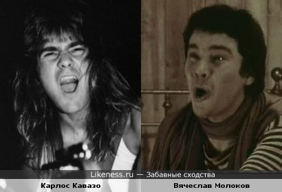Актёр Вячеслав Молоков и гитарист Quiet Riot Карлос Кавазо
