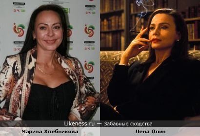 Певица Марина Хлебникова и актриса Лена Олин в к/ф &quot;Девятые врата&quot;