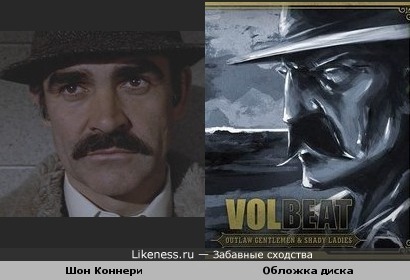 Актёры Шон Коннери и обложка диска гр.&quot;Volbeat&quot;