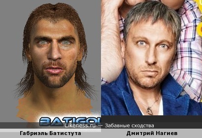 Габриэль Батистута из компьютерной игры очень напоминает Дмитрия Нагиева