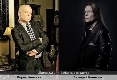 Борис Моисеев и рок-исполнитель Валерий Кипелов