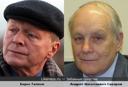 Актер Борис Галкин и историк Андрей Сахаров