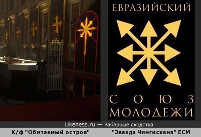 Символика Страны Неизвестных Отцов (к/ф “Обитаемый остров”) и Евразийского союза молодёжи