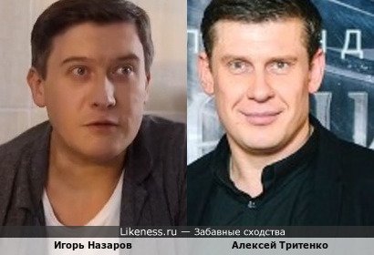 Игорь Назаров похож на Алексея Тритенко