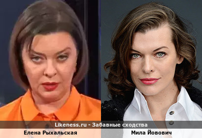 Психолог Елена Рыхальская похожа на Милу Йовович