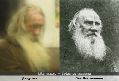 Дедушка из метро похож на Льва Николаевича Толстого