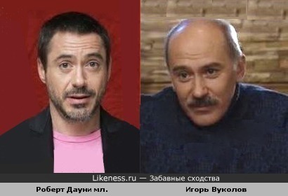 Актеры Игорь Вуколов и Роберт Дауни мл. похожи