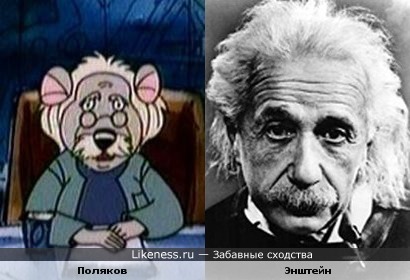 Мышь Поляков из м/ф Ловушка для кошек, похож на самого Энштейна