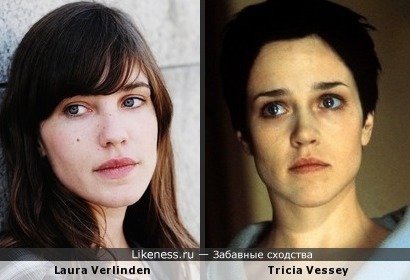 Две актрисы похожи: Лора Верлинден и Триша Весси