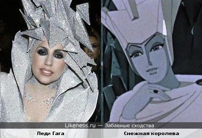 Леди Гага в образе снежной королевы