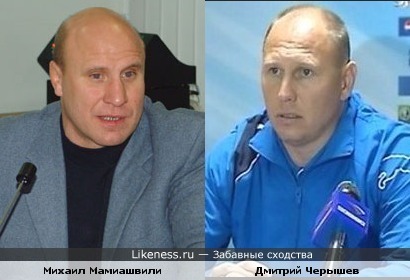 Михаил Мамиашвили похож на Дмитрия Черышева
