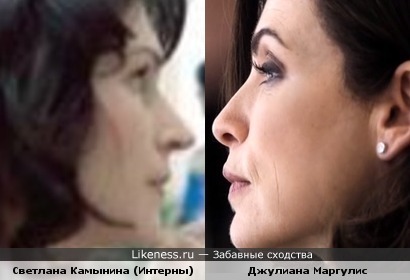 Светлана Камынина похожа на Джулиану Маргулис