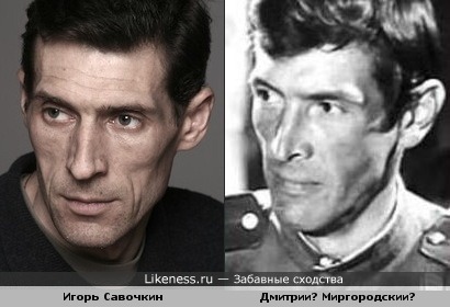 Игорь Савочкин похож на Дмитрия Миргородского