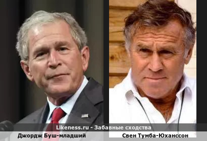 Джордж Буш-Младший похож на Свена Тумбу-Юханссона