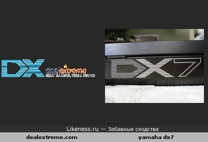 Логотип dealextreme похож на лого синтезатора Yamaha DX7