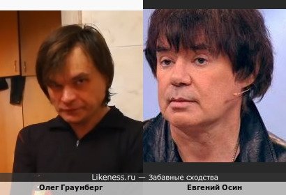 Олег Граунберг похож на Евгения Осина