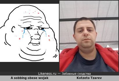 A sobbing obese wojak напоминает Kotz