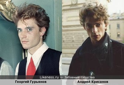 Георгий Гурьянов похож на Андрея Крисанова