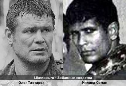 Милинд Соман в рекламе "Tuff Shoes" отдаленно напомнил Олега Тактарова