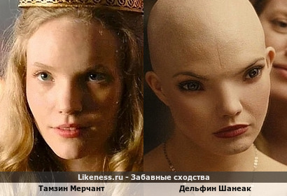 Тамзин Мерчант в кадре "Тюдоров" отдаленно напомнила Дельфин Шанеак в "Химере"