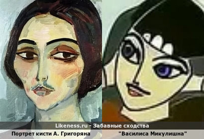 "Девкой был бы краше!" :D Портрет кисти Александра Григоряна отдаленно напомнил "Василису Микулишну" в образе