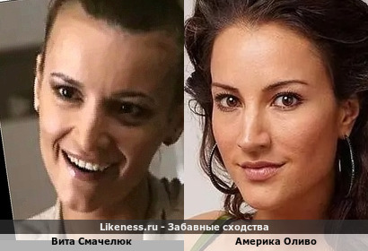 Америка Оливо отдаленно напомнила Виту Смачелюк (спасибо Lexi и ertahova-tania)