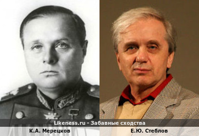 Генерал Мерецков и Евгений Стеблов