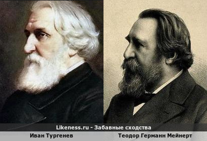 Иван Тургенев похож на Теодора Германа Мейнерт