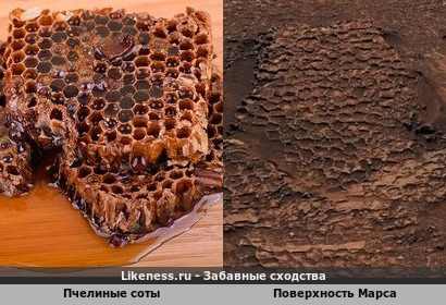 Медовые соты напоминают Марсианский грунт